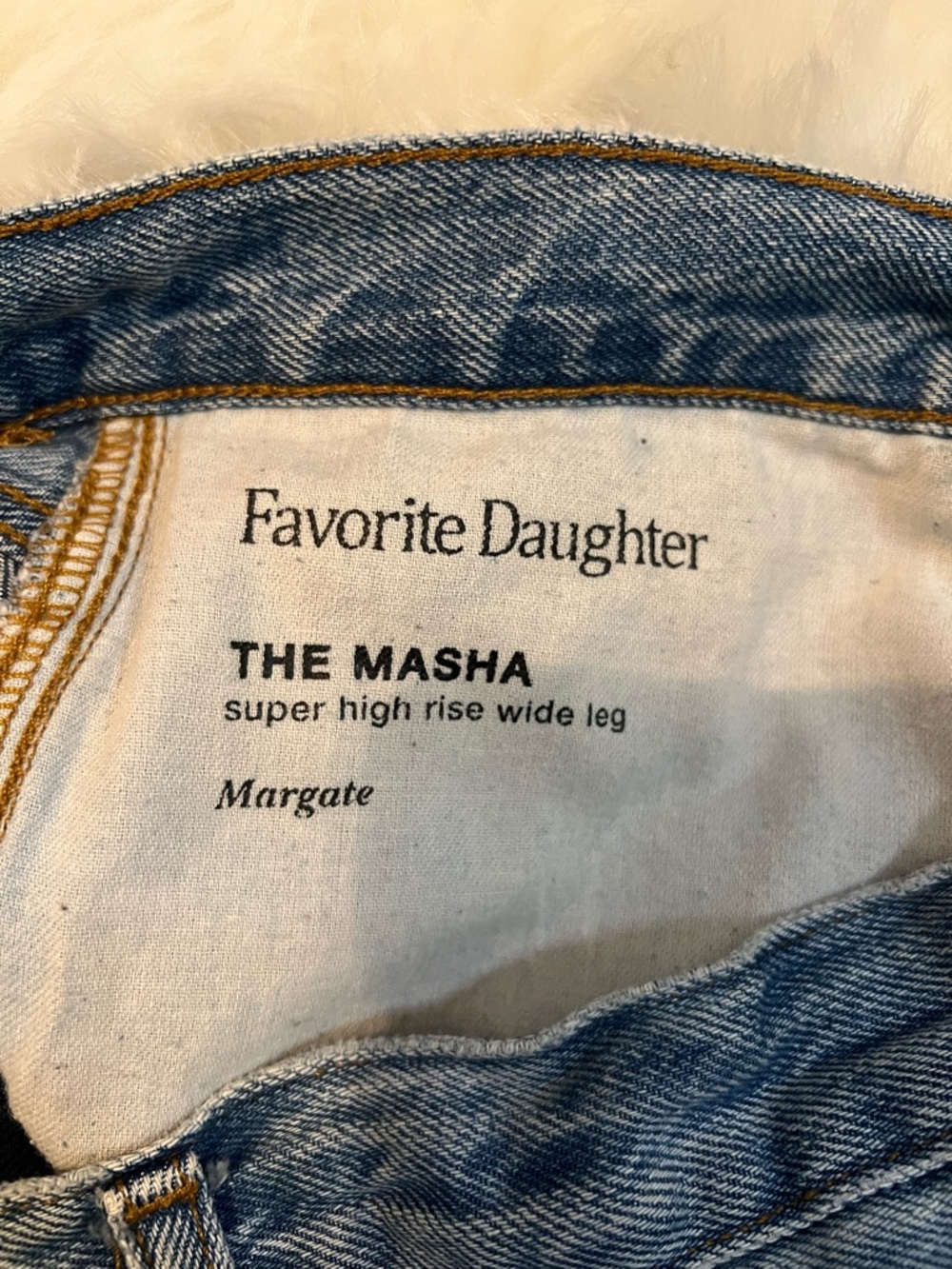Favorite Daughter The Masha Light Wash Denim Jeans size 30 High rise wide leg - Picture 7 of 10